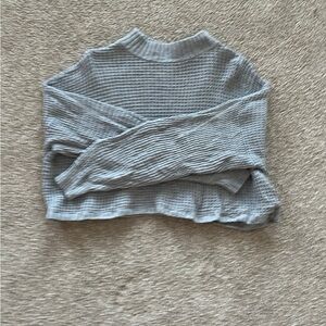 Hollister Gray Cowl Neck Sweater Knit